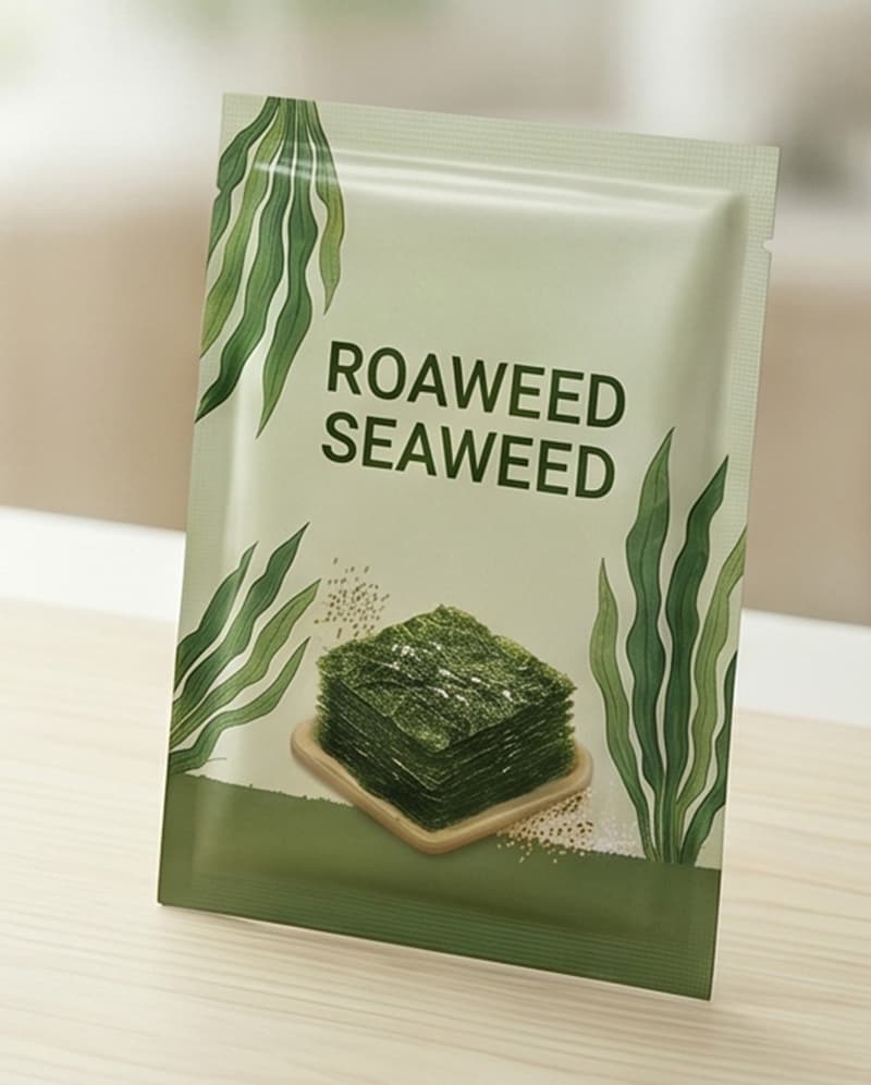 3-Side Seal Bag for Seaweed