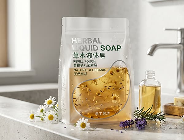 Flat Bottom Bag Soap Packaging