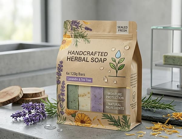 Side Gusset Bag Soap Packaging